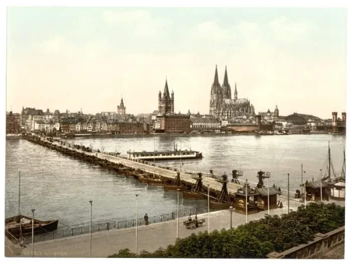 Framed Print : General view, Cologne, the Rhine, Germany Framed Print : General view, Cologne, the Rhine, Germany