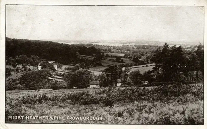 Framed Print : General View, Crowborough, Sussex Framed Print : General View, Crowborough, Sussex
