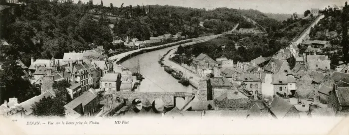 Framed Print : General view of Dinan, France Framed Print : General view of Dinan, France