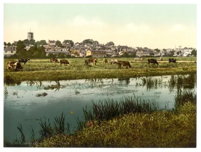 Framed Print : General view, Dorchester, England Framed Print : General view, Dorchester, England