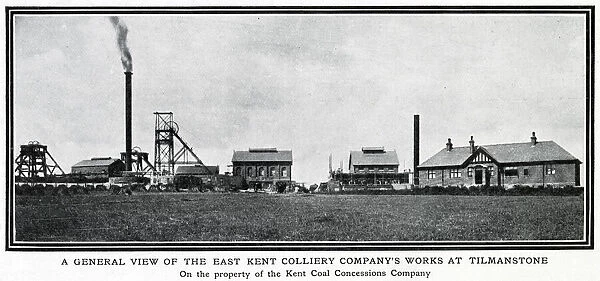 General view of the East Kent colliery Companys Works at Tilmanstone