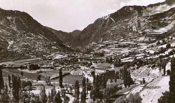 General view of Encamp, Valleys of Andorra, Andorra