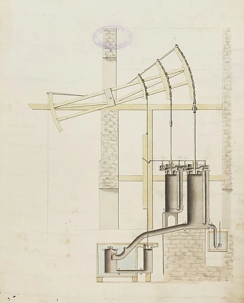 General view of engine and cross section