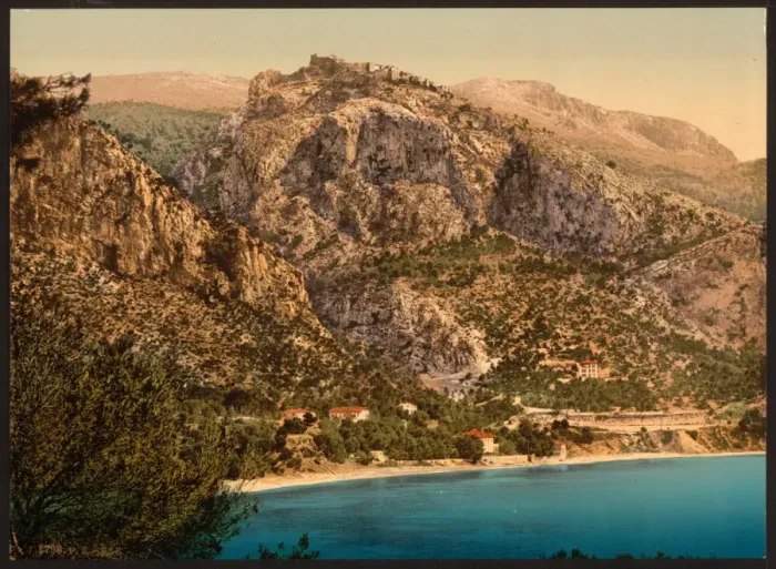 Framed Print : General view, Eze and St. Jean, Riviera Framed Print : General view, Eze and St. Jean, Riviera