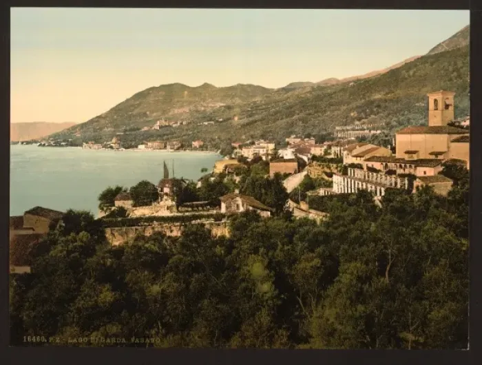 Framed Print : General view, Fasano, Lake Garda, Italy Framed Print : General view, Fasano, Lake Garda, Italy