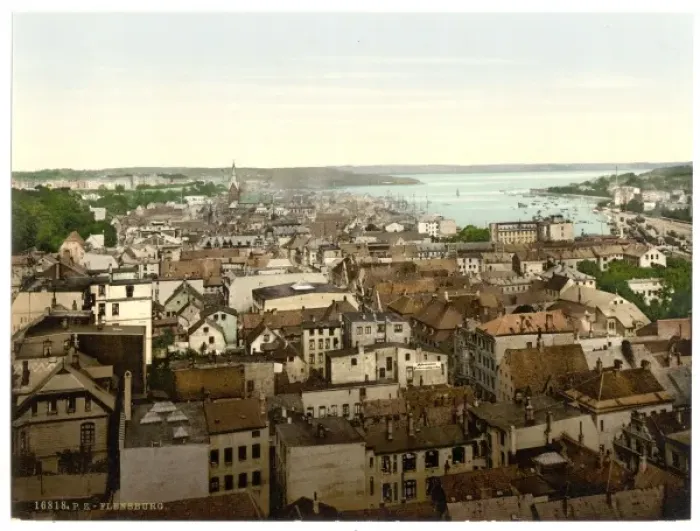 Framed Print : General view, Flensburg, Schleswig-Holstein, Germany Framed Print : General view, Flensburg, Schleswig-Holstein, Germany