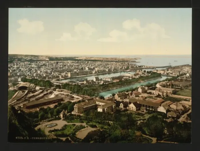 Framed Print : General view from fort du Roule, Cherbourg, France Framed Print : General view from fort du Roule, Cherbourg, France