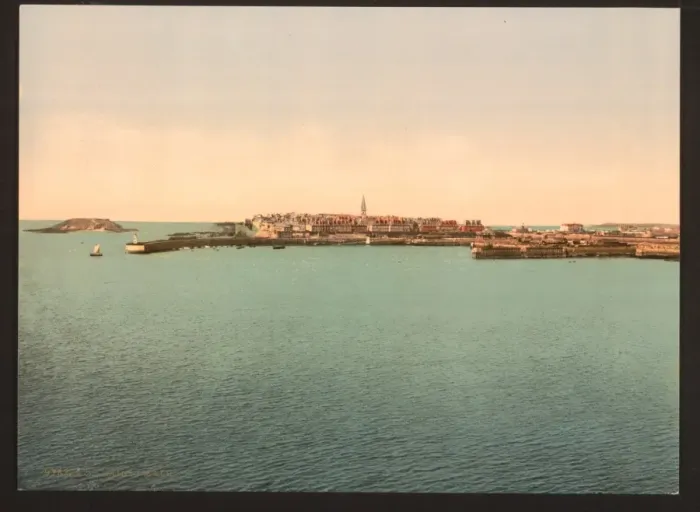 Framed Print : General view from the fort, St. Malo, France Framed Print : General view from the fort, St. Malo, France