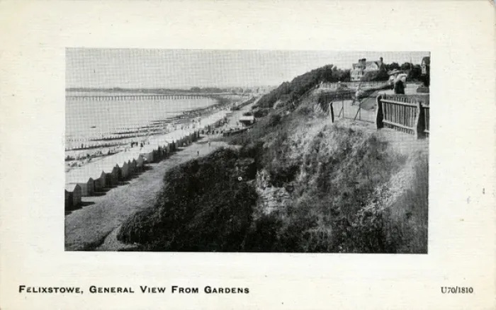 Framed Print : General View from the Gardens, Felixstowe, Suffolk Framed Print : General View from the Gardens, Felixstowe, Suffolk