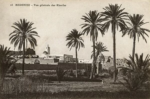 General view of Ghorfas, Medenine, Tunisia, North Africa