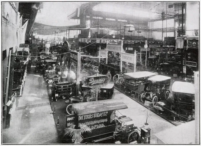 Framed Print : General view of the Great Motor Exhibition. Date: 1904 Framed Print : General view of the Great Motor Exhibition. Date: 1904