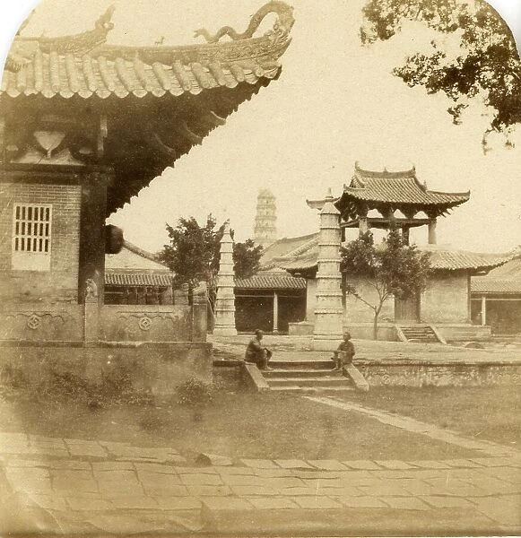 General View in the Grounds of the Temple of the Five Genii