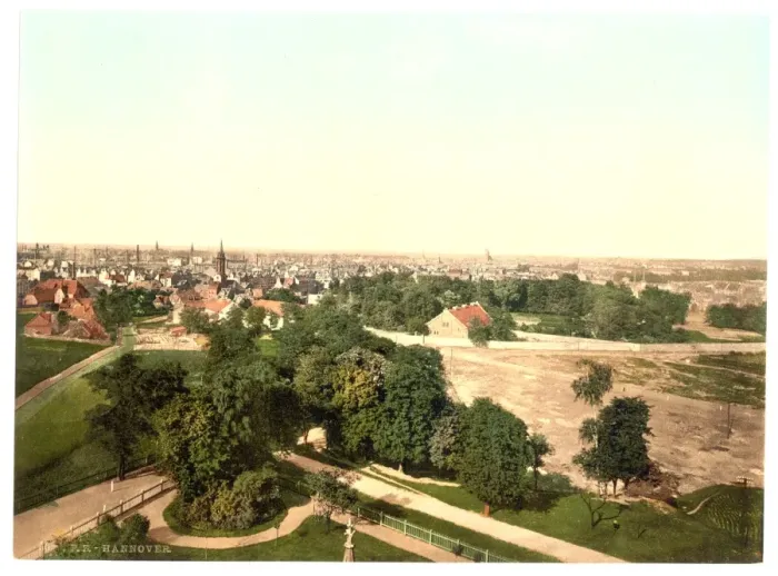 Framed Print : General view, Hanover, Hanover, Germany Framed Print : General view, Hanover, Hanover, Germany