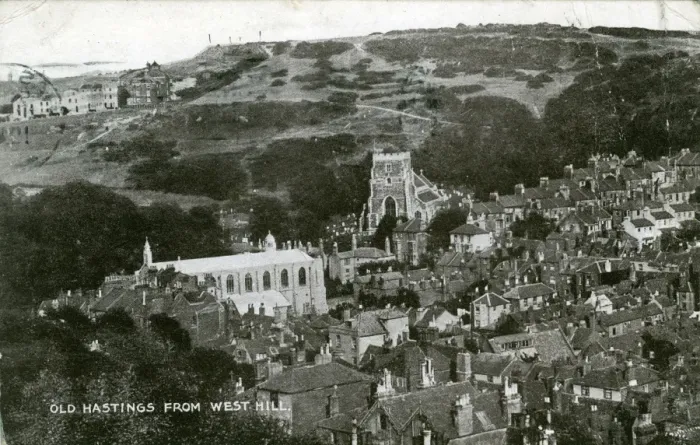 Framed Print : General View, Hastings, Sussex Framed Print : General View, Hastings, Sussex