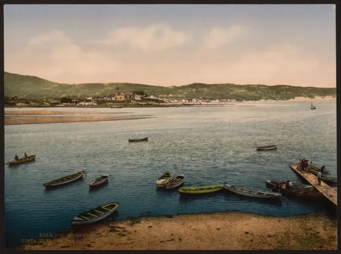 Framed Print : General view from the Hendaye, Fuenterrabia, Spain Framed Print : General view from the Hendaye, Fuenterrabia, Spain