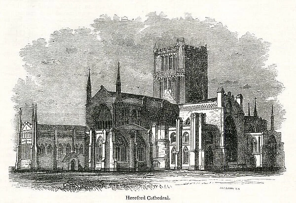 General view of Hereford Cathedral, Herefordshire