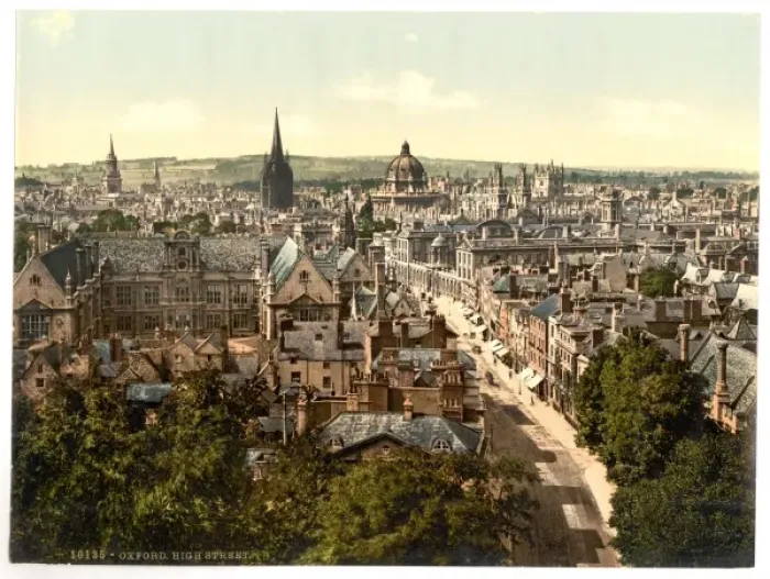 Framed Print : General view and High Street, Oxford, England Framed Print : General view and High Street, Oxford, England
