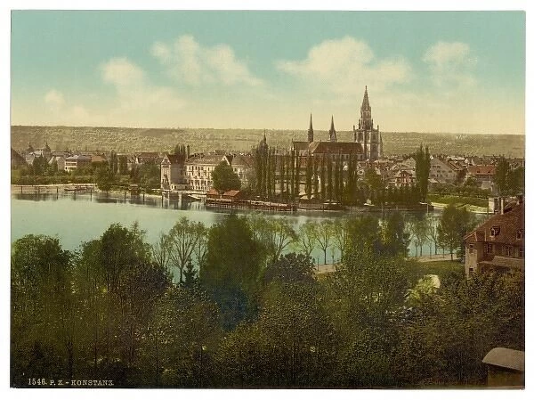 General view from the hotel, Constance (i. e. Konstanz), Bade