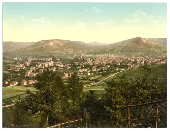 Framed Print : General view, Jena, Thuringia, Germany Framed Print : General view, Jena, Thuringia, Germany
