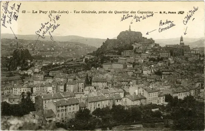 Framed Print : General View, Le Puy-en-Velay, Haute-Loire Framed Print : General View, Le Puy-en-Velay, Haute-Loire