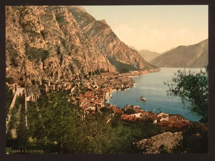 Framed Print : General view, Limone, Lake Garda, Italy Framed Print : General view, Limone, Lake Garda, Italy