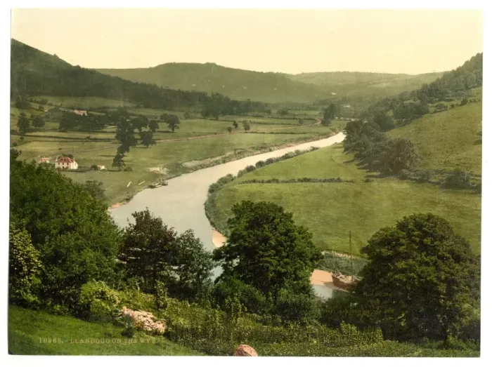 Framed Print : General view, Llandogo on the Wye, England Framed Print : General view, Llandogo on the Wye, England