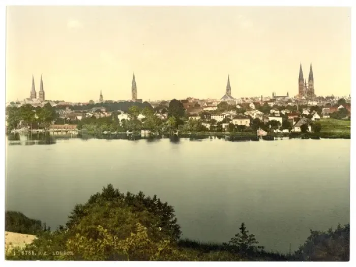 Framed Print : General view, Lubeck, Germany Framed Print : General view, Lubeck, Germany