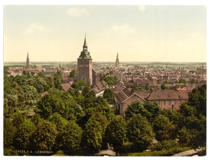 Framed Print : General view, Luneburg, Hanover, Germany Framed Print : General view, Luneburg, Hanover, Germany