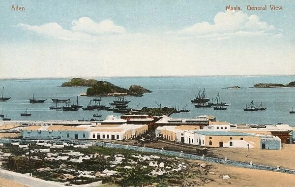 General view of Maala harbour, Aden