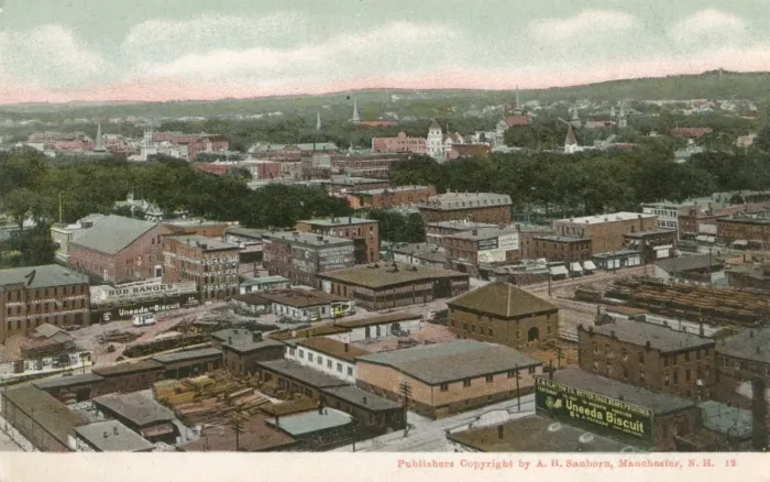 Framed Print : General view, Manchester, New Hampshire, USA Framed Print : General view, Manchester, New Hampshire, USA