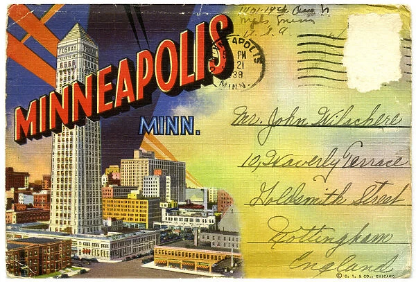 General view of Minneapolis, Minnesota, USA