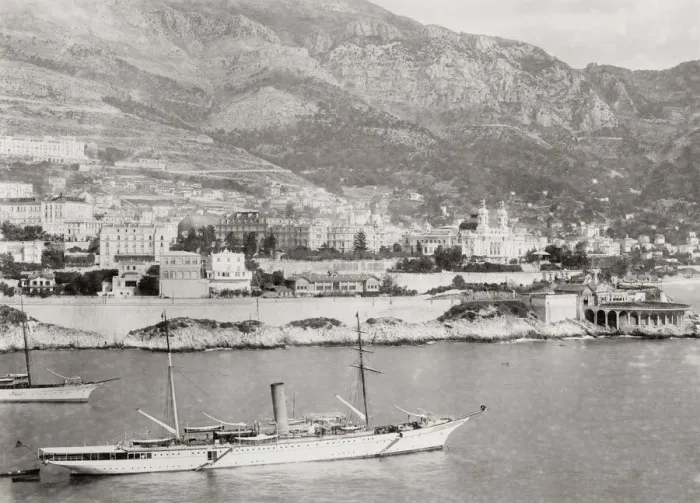 Framed Print : General view of Monte Carlo, Monaco from the sea Framed Print : General view of Monte Carlo, Monaco from the sea
