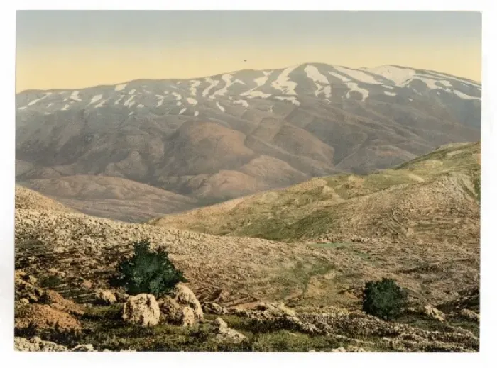 Framed Print : General view, Mount Hermon, Holy Land (i. e. Lebanon and Syr Framed Print : General view, Mount Hermon, Holy Land (i. e. Lebanon and Syr