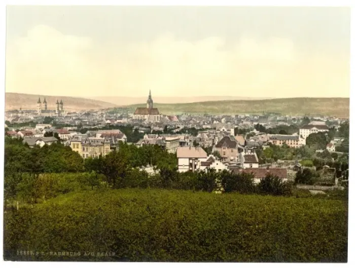 Framed Print : General view, Naumburg on the Saale, Saxony, Germany Framed Print : General view, Naumburg on the Saale, Saxony, Germany