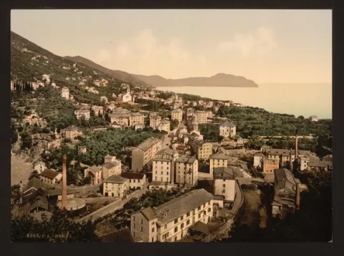 Framed Print : General view, Nervi, Genoa, Italy Framed Print : General view, Nervi, Genoa, Italy