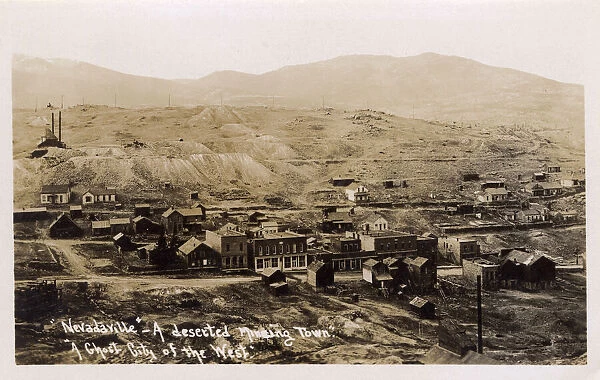 General view of Nevadaville, Colorado, USA