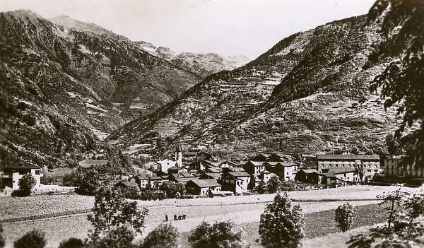 General view of Ordino, Valleys of Andorra, Andorra