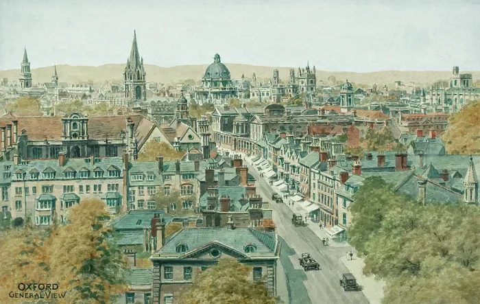 Framed Print : General view, Oxford, Oxfordshire Framed Print : General view, Oxford, Oxfordshire