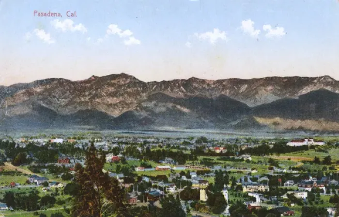 Framed Print : General view of Pasadena, California, USA