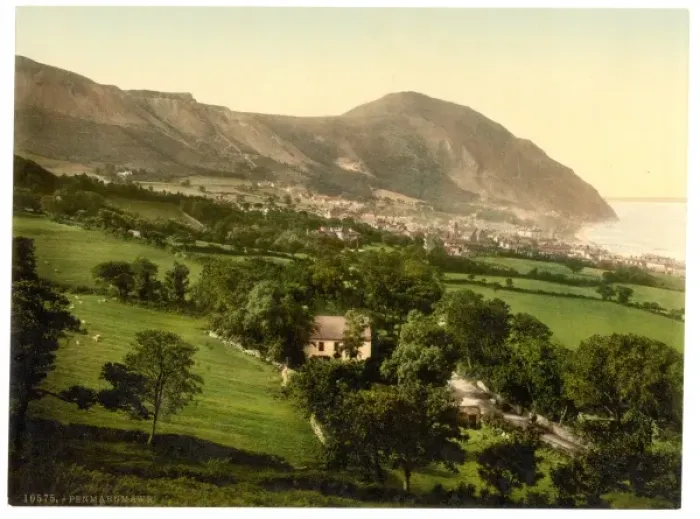Framed Print : General view, Penmaenmawr, Wales Framed Print : General view, Penmaenmawr, Wales