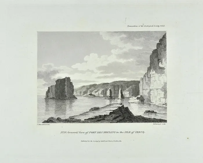 Framed Print : General view of Port Des Moulins in the Isle of Sercq Framed Print : General view of Port Des Moulins in the Isle of Sercq