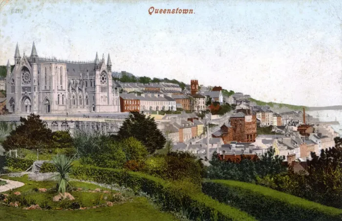 Framed Print : General view of Queenstown (now Cobh), Ireland Framed Print : General view of Queenstown (now Cobh), Ireland