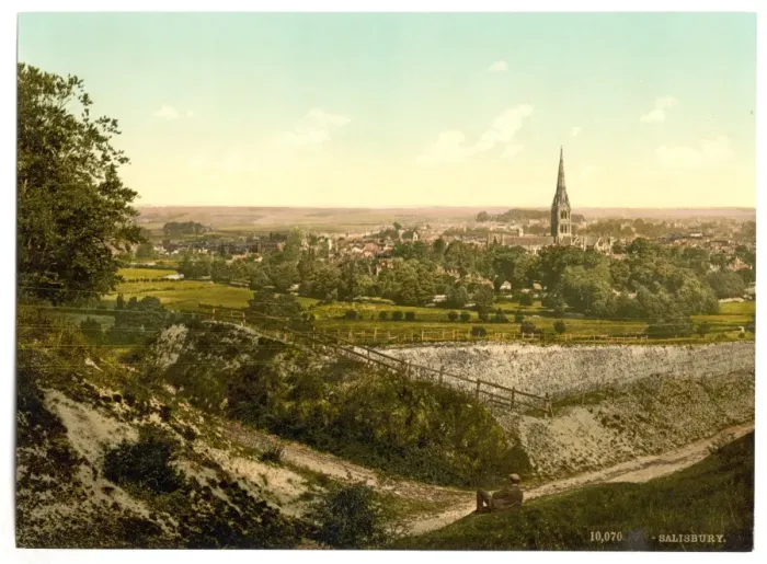 Framed Print : General view, Salisbury, England Framed Print : General view, Salisbury, England