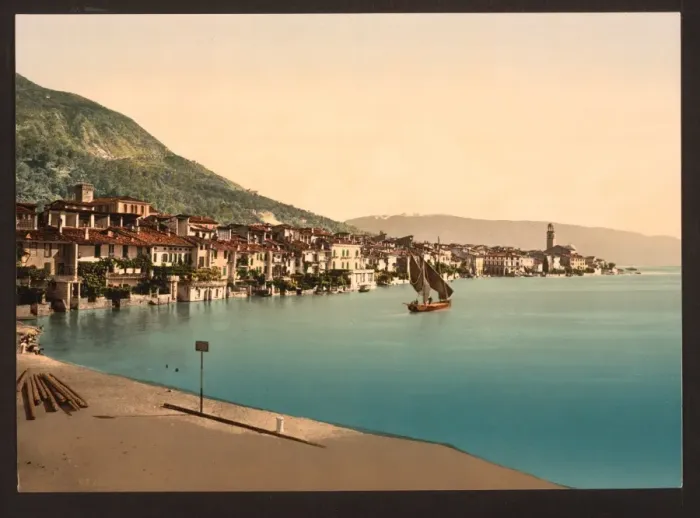 Framed Print : General view, Salo, Lake Garda, Italy Framed Print : General view, Salo, Lake Garda, Italy