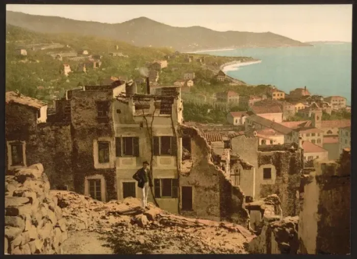 Framed Print : General view, San Remo, Riviera Framed Print : General view, San Remo, Riviera