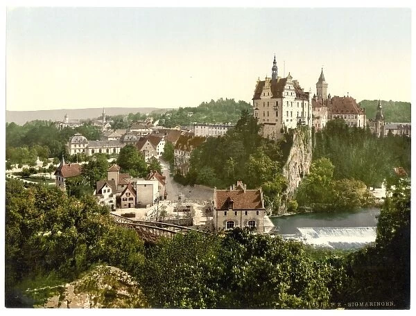 General view, Sigmarungen (i. e. Sigmaringen), Hohenzollern