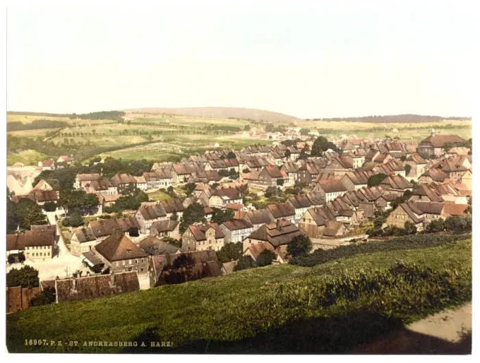 Framed Print : General view, St. Andreasburg, Hartz, Germany Framed Print : General view, St. Andreasburg, Hartz, Germany