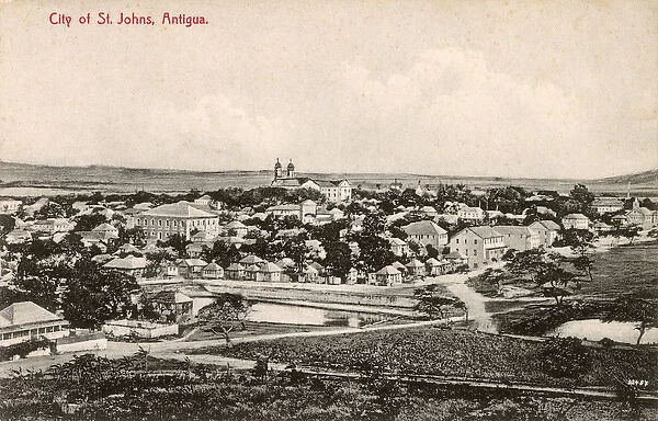 General view, St Johns, Antigua, West Indies