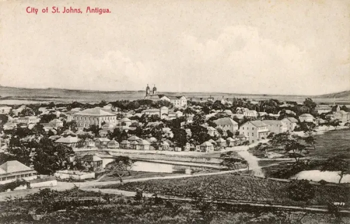 Framed Print : General view, St Johns, Antigua, West Indies Framed Print : General view, St Johns, Antigua, West Indies