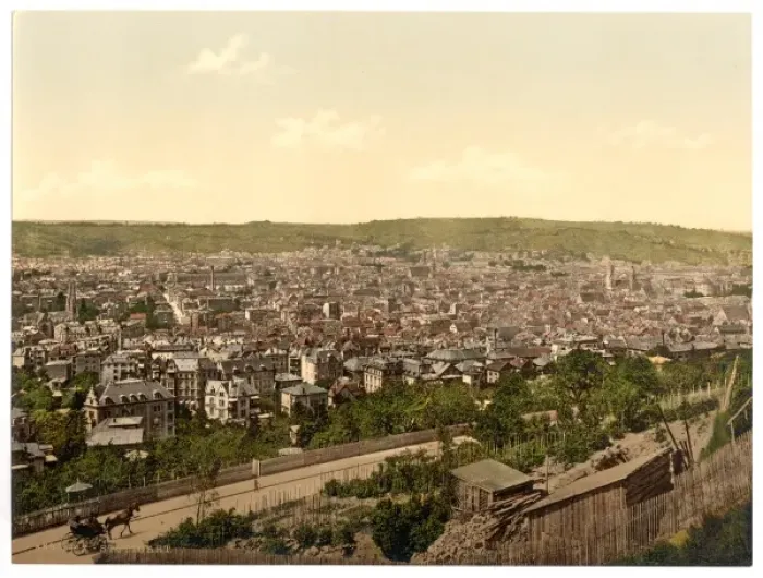 Framed Print : General view, Stuttgart, Wurtemburg, Germany Framed Print : General view, Stuttgart, Wurtemburg, Germany